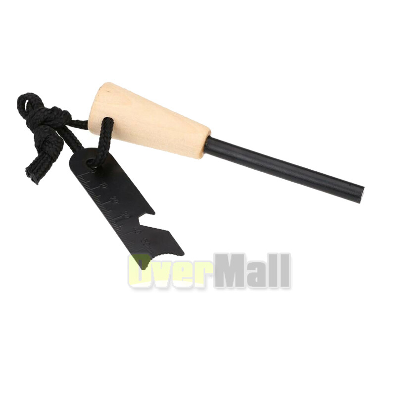 LOT 3/8″ x 5″ Ferrocerium (Ferro) Rod Flint Survival Fire Starter Kit Fire Steel
