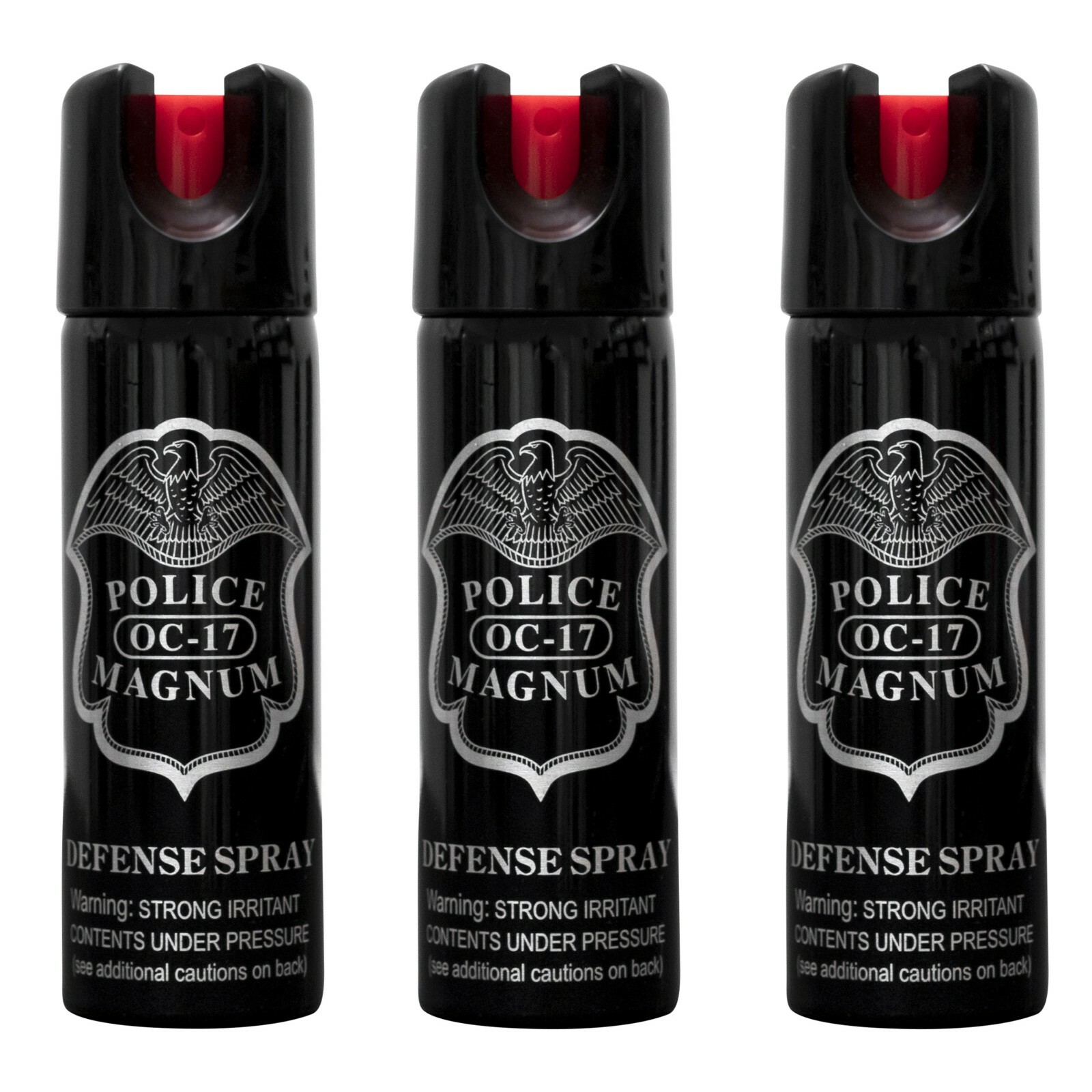 3 Police Magnum pepper spray 3 ounce Twist Lock Safety Personal Defense Security