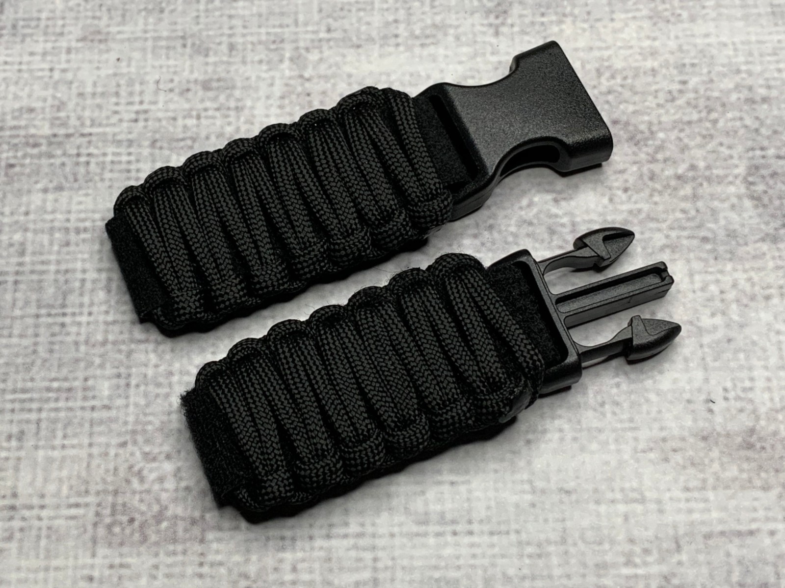 24/25mm Large Watches Handmade Solid Colors Adjustable Paracord Watch Straps