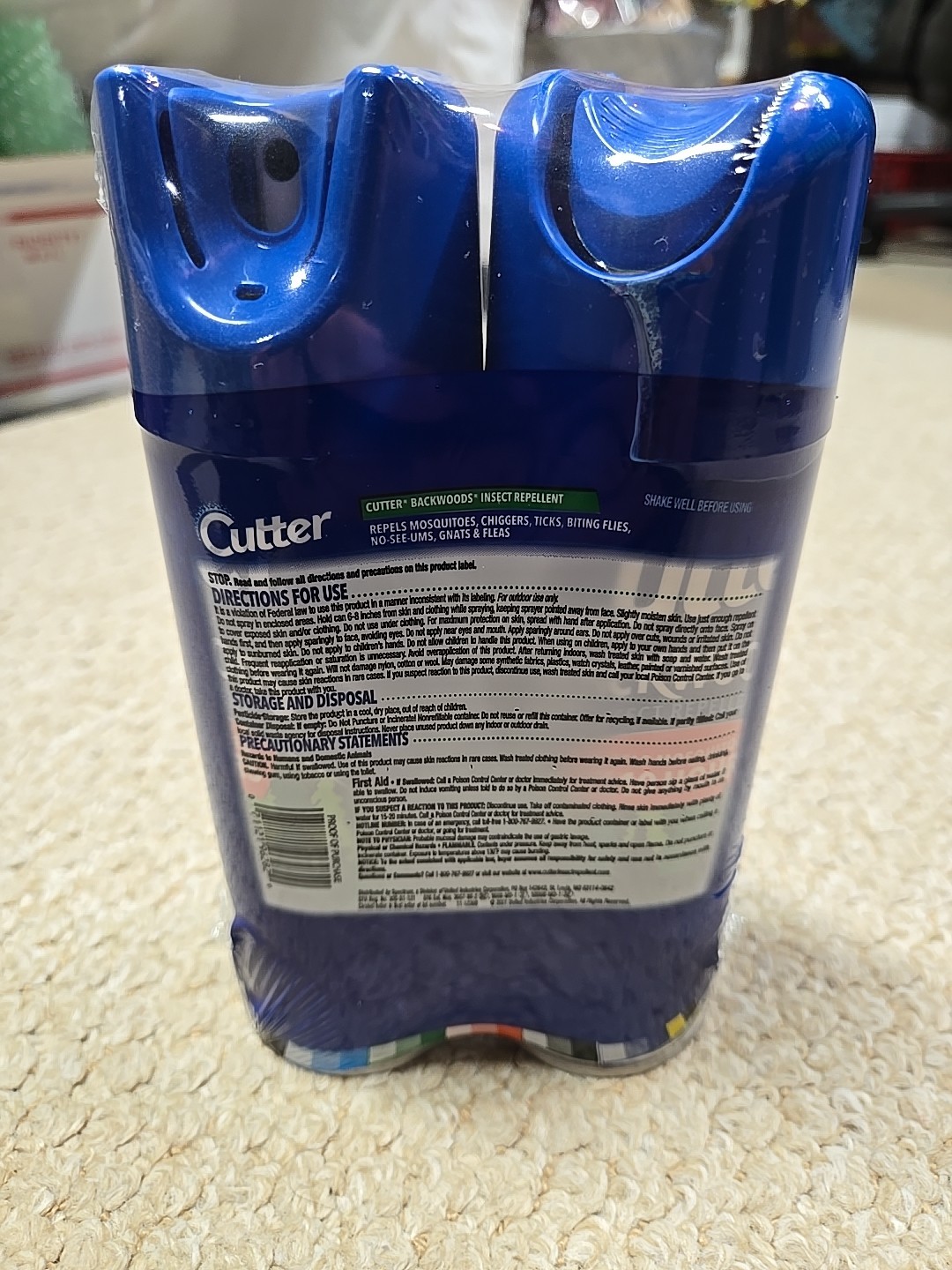 NEW Cutter Backwoods Mosquito – Insect Repellent Twin Pack 6ox X2 25% DEET