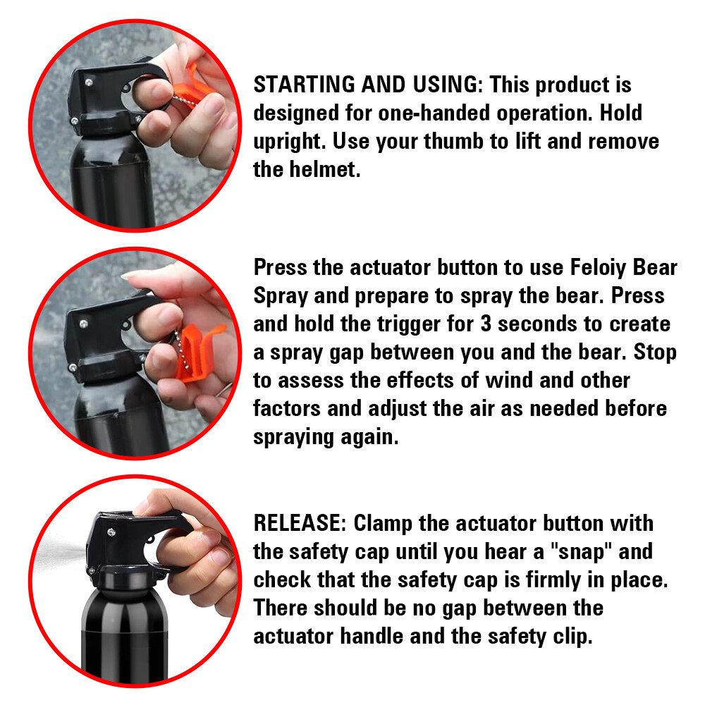 New Feloiy Maximum Strength 11 oz. Pepper Spray Self Defense