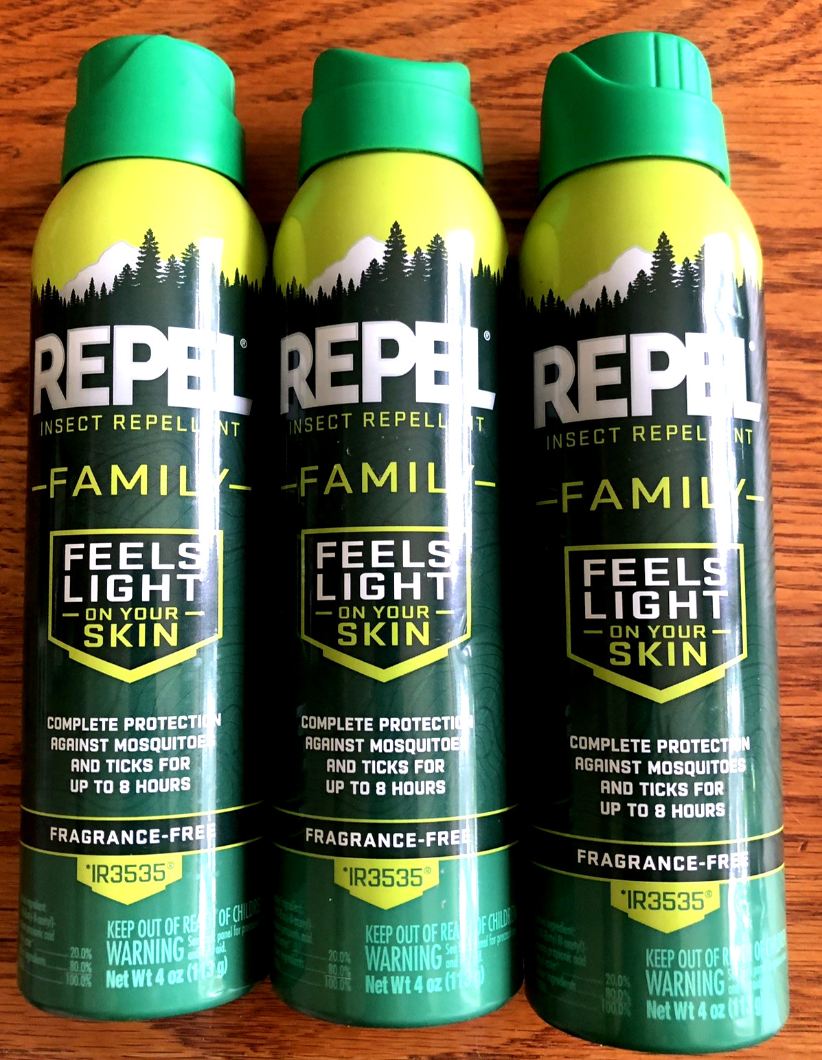 3 REPEL INSECT REPELLENT COMPLETE 8 HR PROTECTION SPRAY Mosquitoes & Ticks 4 oz