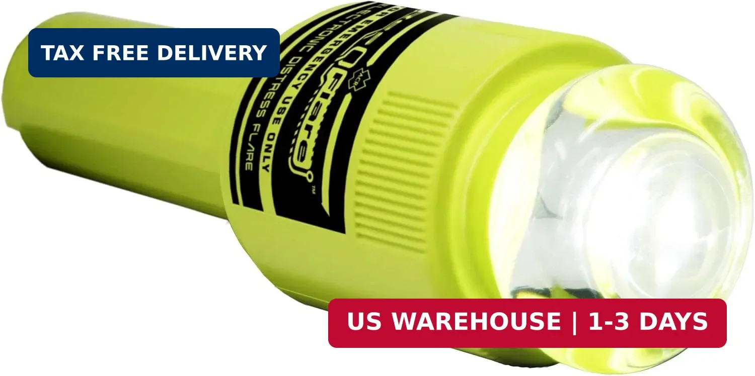ACR ResQFlare Electronic Distress E-Flare and Flag, USCG Approved Replacement fo