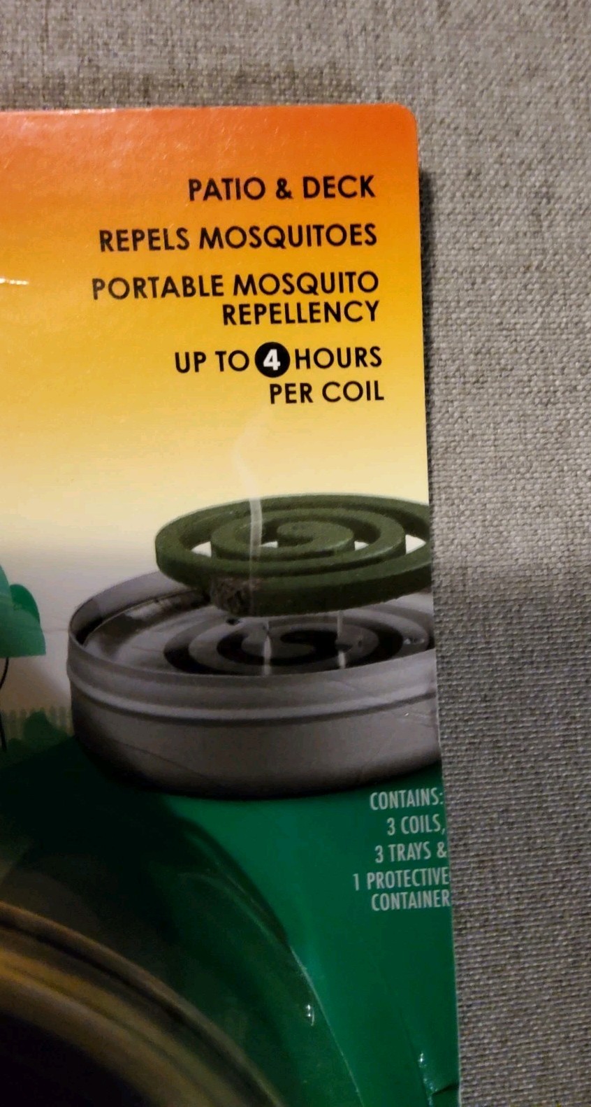 Lot of 3 OFF! Backyard Mosquito Coil Packs Country Fresh Scent (9 Total Coils)