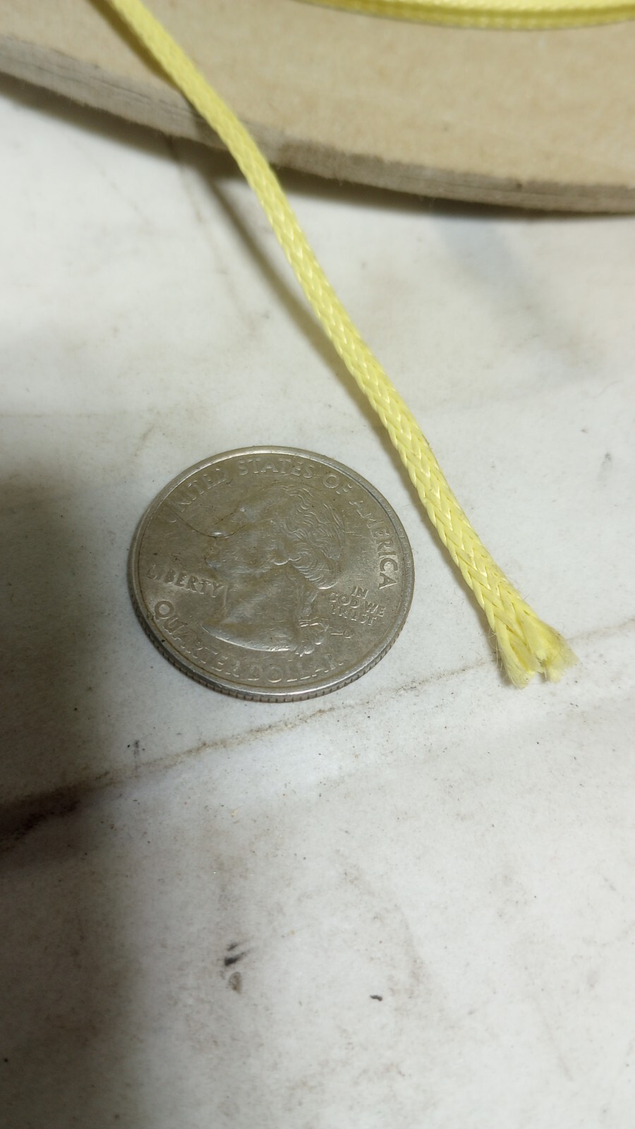 475 Yards of PIA-C-87129 Braided Cord Made with Kevlar 100% 1/16″dia 500 lb.