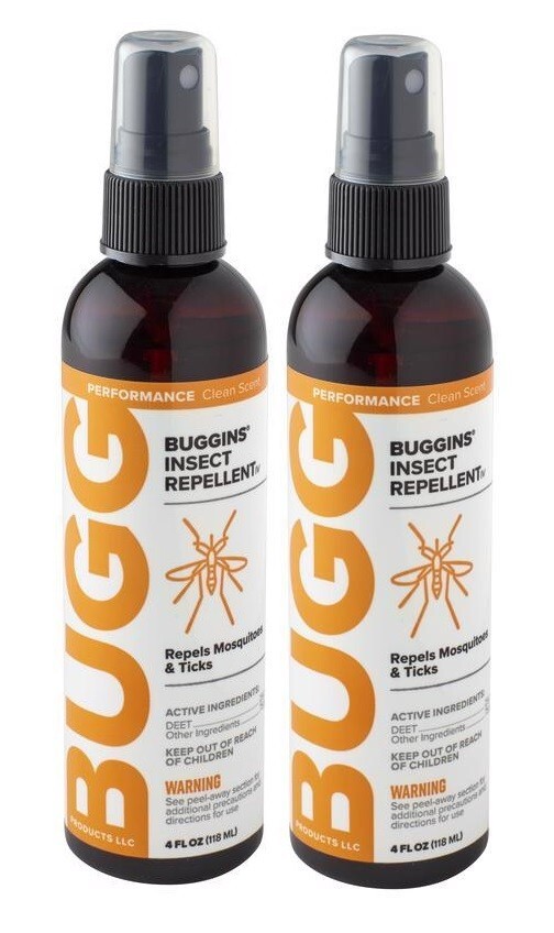 2 ~ Bugg Buggins Insect Repellent IV Repels Mosquitoes & Ticks Liquid Spray 4 oz