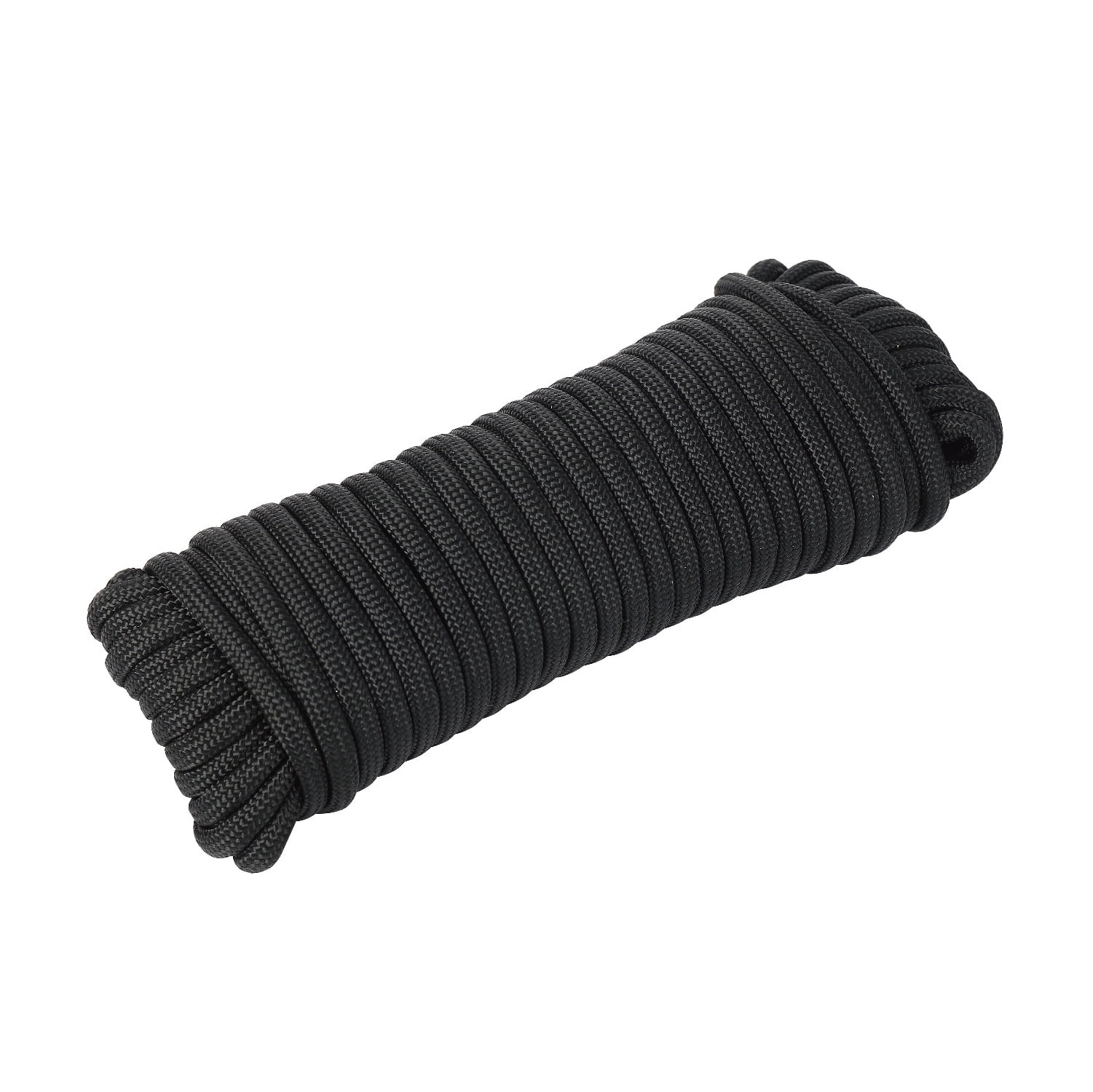1100 lb Polyester Paracord Rope Dependable Strength Portable Black 50′
