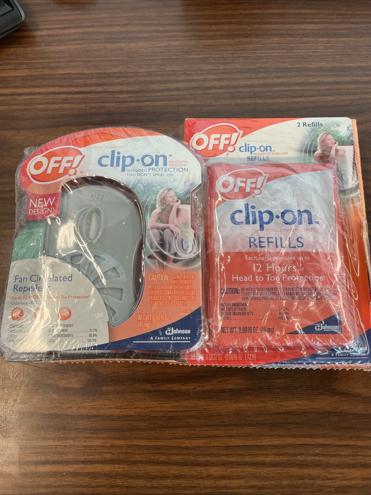 OFF Clip On Mosquito Repellent Fan and 2 Refills Discontinued – NEW, SEALED