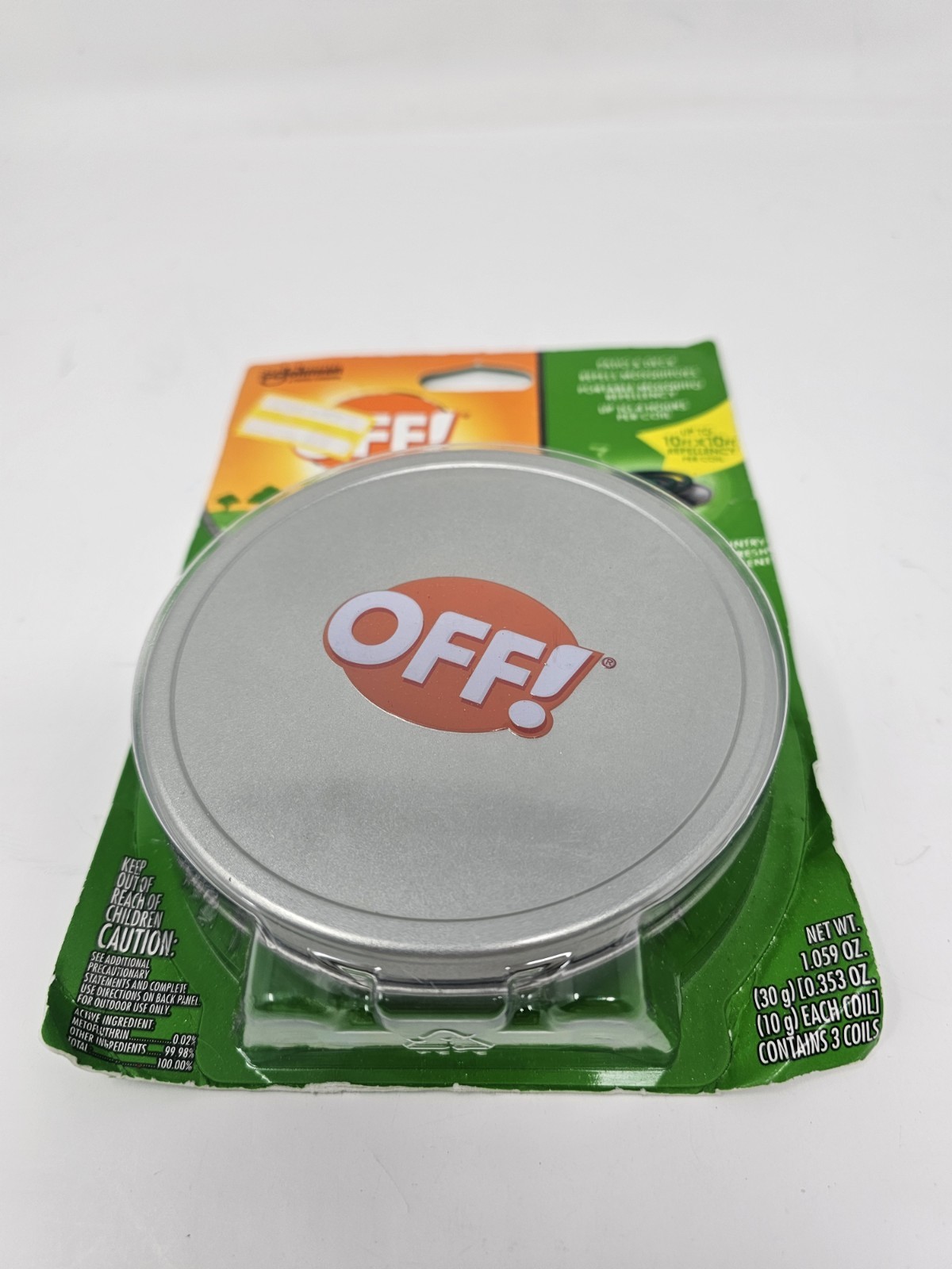 Title: OFF! Backyard Mosquito Coil Portable Repellent w/ Container 3 Coils