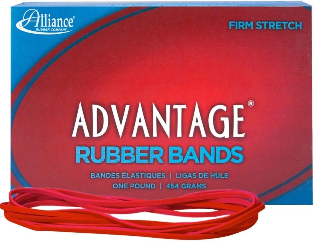 Alliance Rubber 97405 Advantage Bands Size 1 Pound 7 x 1/8 inches, Red