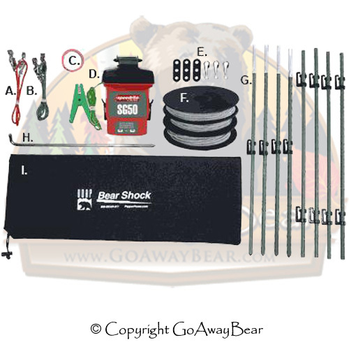 UDAP Bear Shock Camp Fence By Makers of Bear Spray