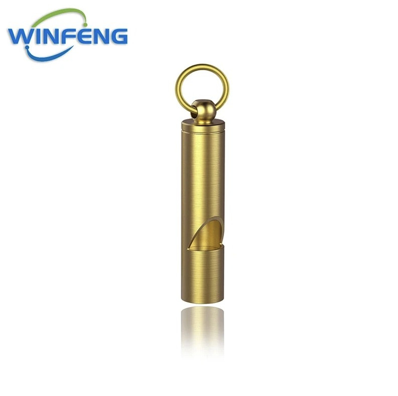1 pc Brass Wilderness Survival Whistle – Durable Outdoor Safety Gear – NEW