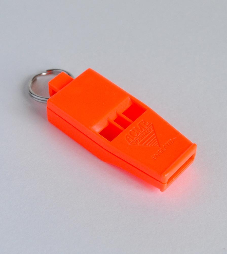 Acme No. 636 Tornado Slimeline Pealess 117dB Whistle, Choice of 7 Colors