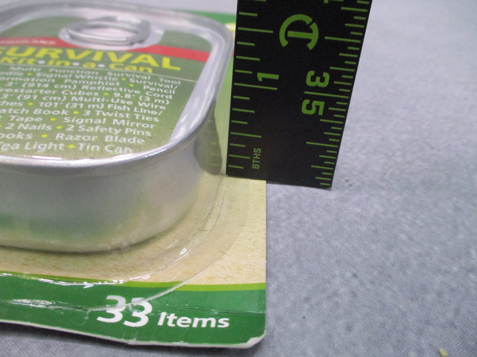 Coghlan’s Survival Kit in a Can 33 Pc Emergency Camping Pocket Kit 9850 New