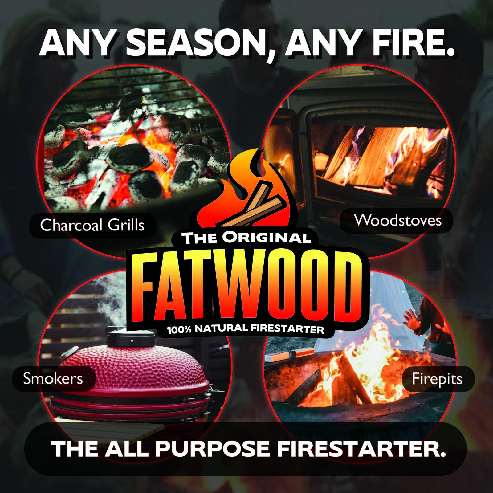 Betterwood 10 Pound Fatwood Natural Pine Firestarter 1 Pack for 1 Pack, Wood