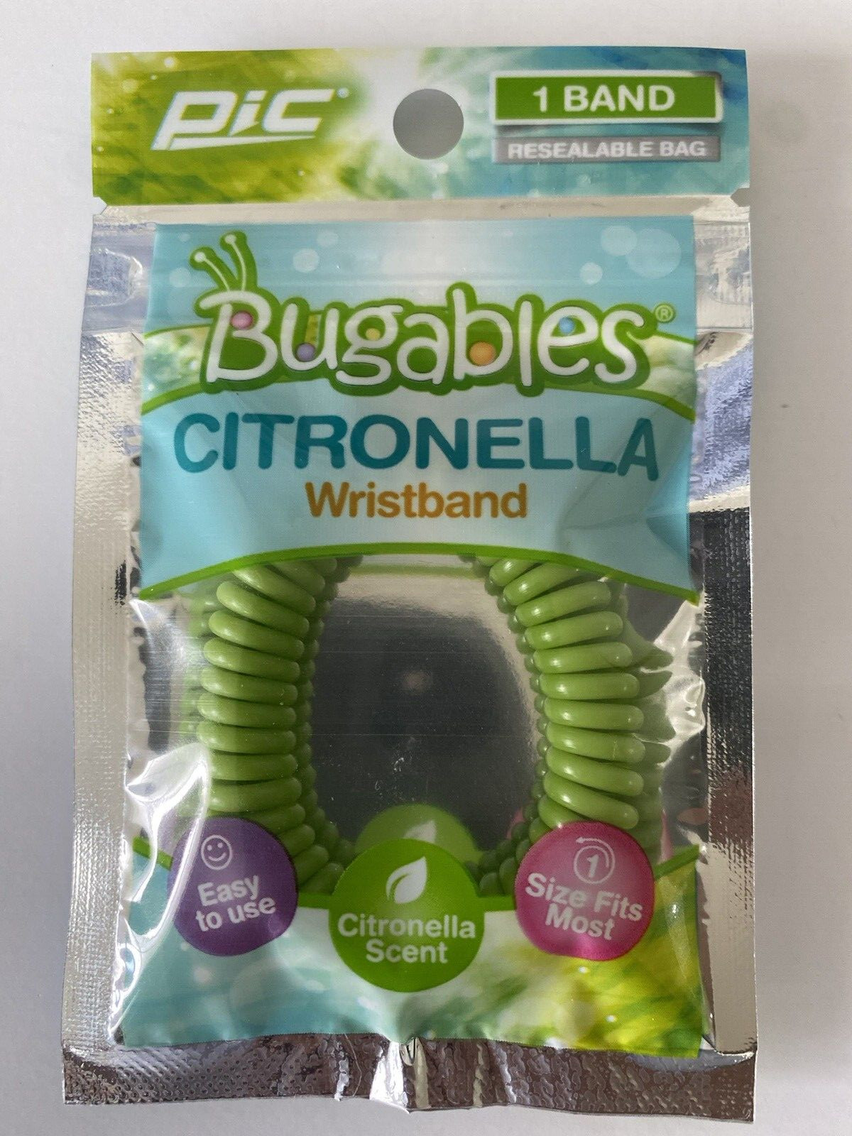 NEW BUGABLES Citronella Mosquito Repellent Wristband Reusable 10 Pack Assorted