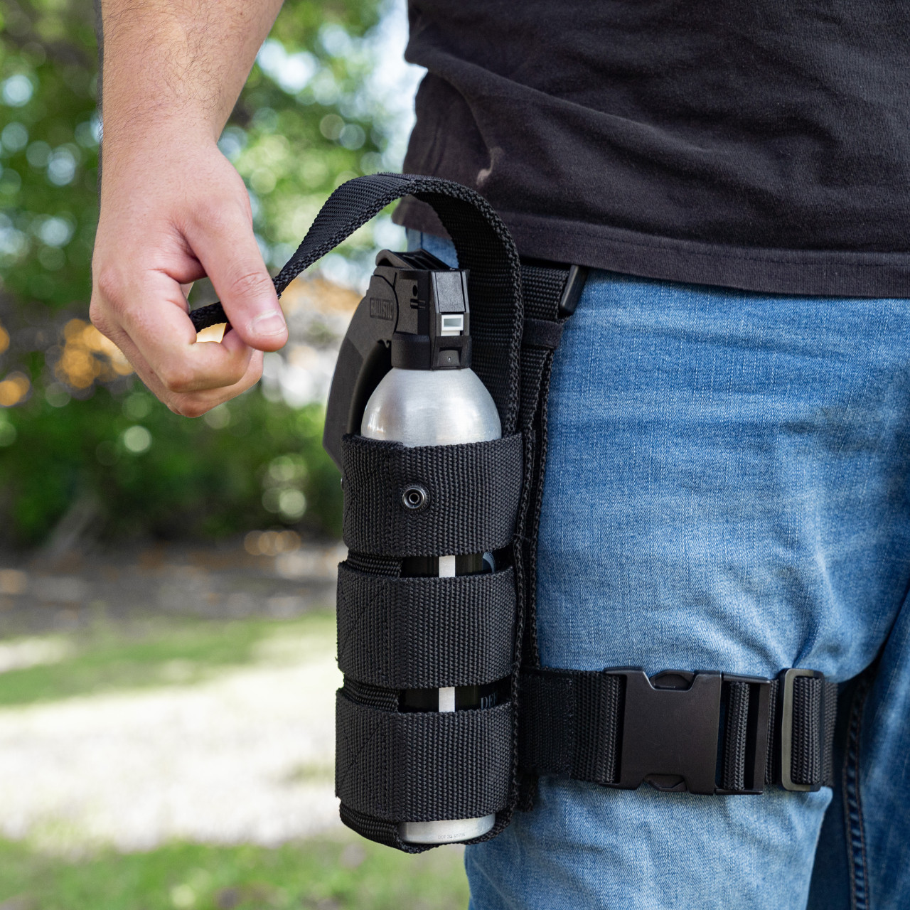 Police Magnum Drop Leg Holster (ONLY) Heavy Duty Ballistic Nylon-Left/Right Leg