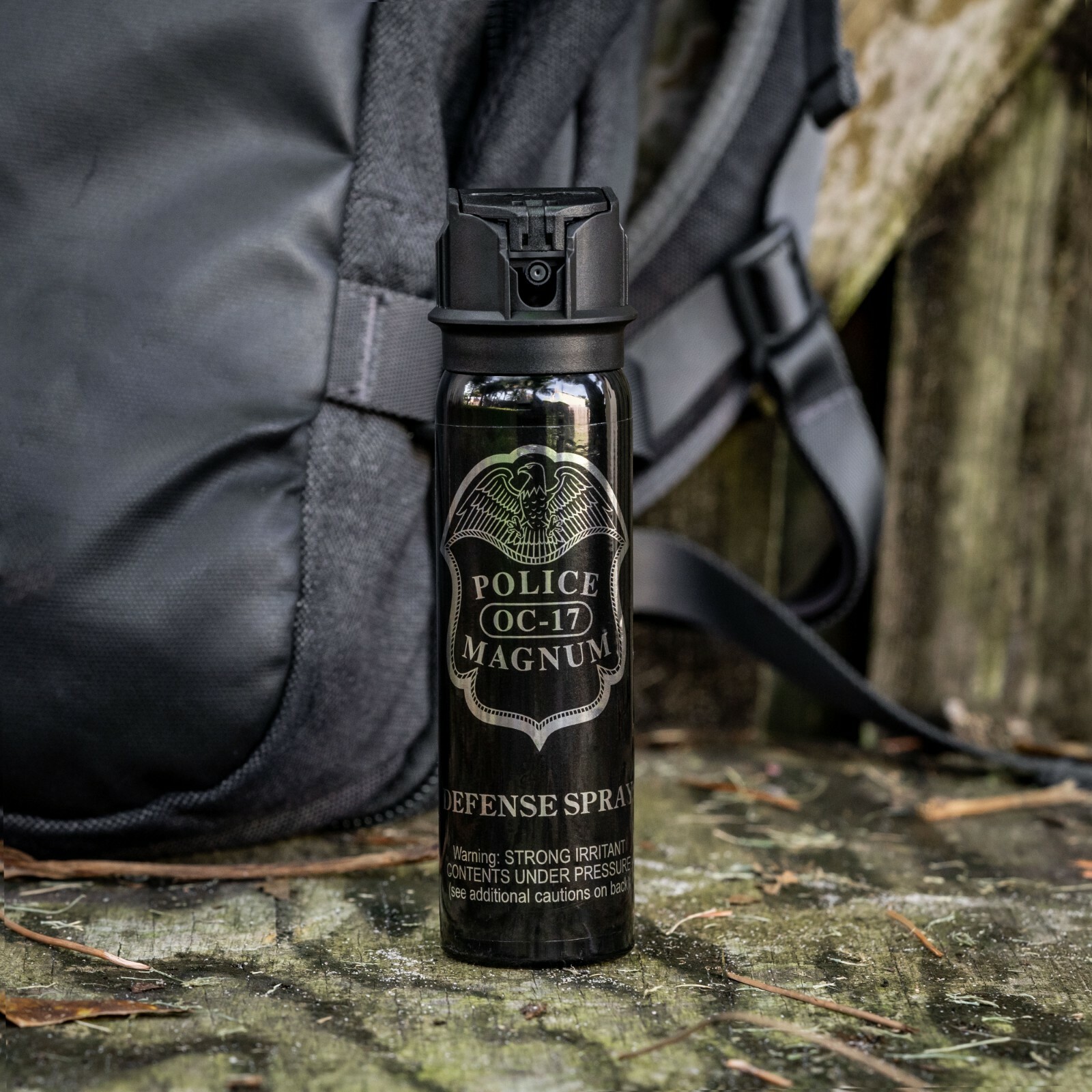 POLICE MAGNUM Pepper Spray 4 ounce Flip Top Stream Personal Defense Protection