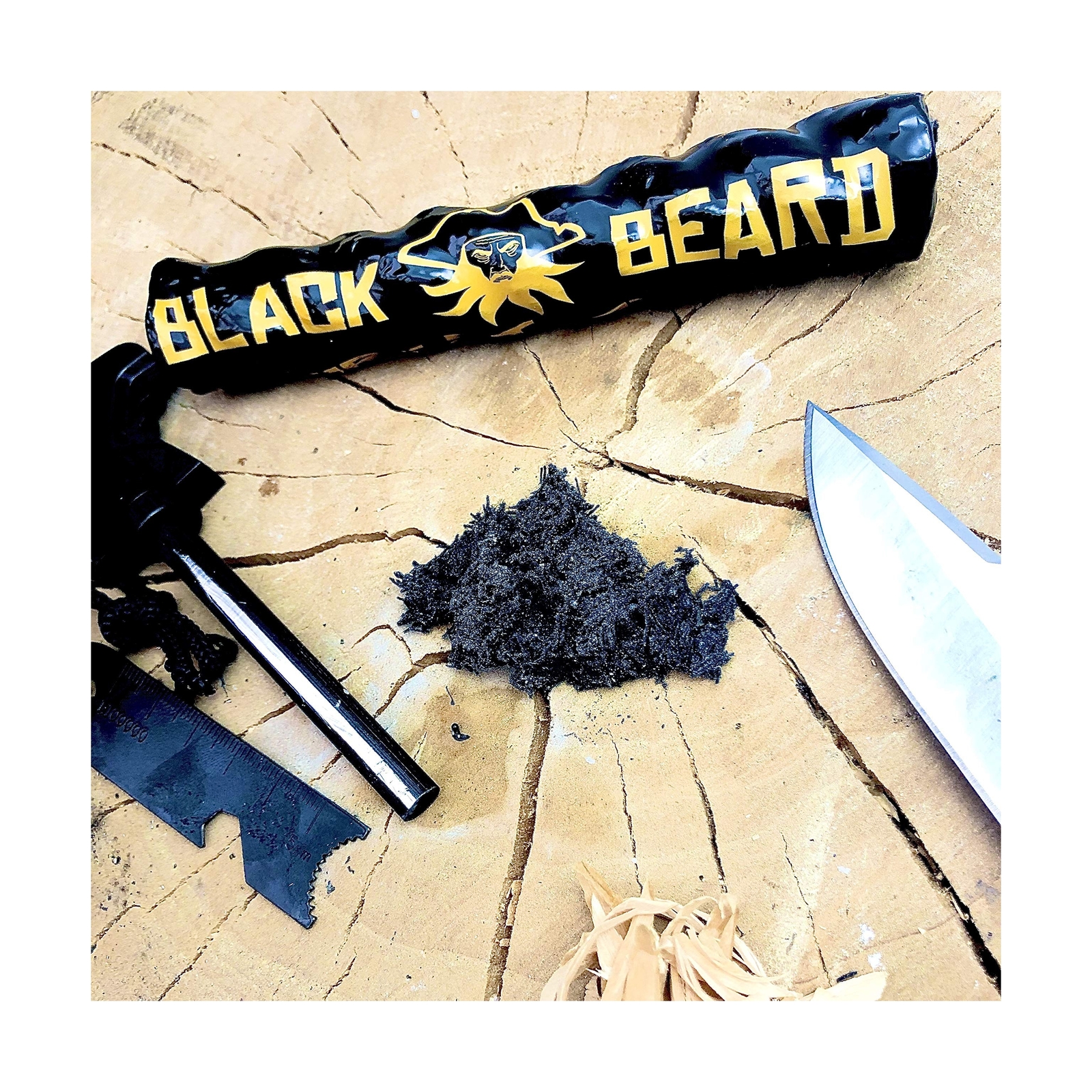 Black Beard Fire Starter Rope (3 Pack) | 100% Weatherproof Fire Starter for C…