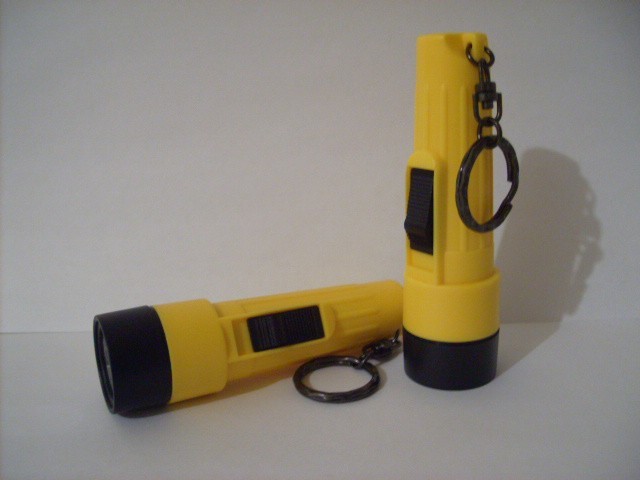 AA Battery Flashlight with keychain – 2 pc set 4.5″ L