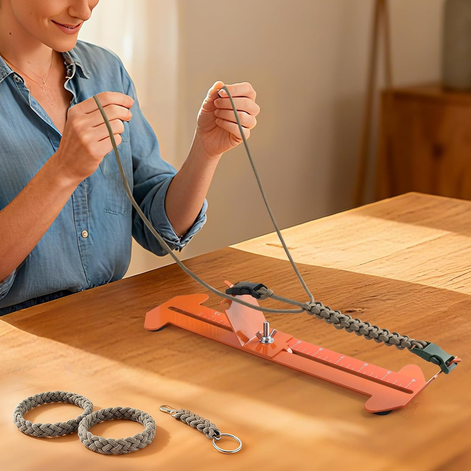 Paracord Jig Tools Bracelet Making Kit Paracord Jig Weaving Tools Accessories Lo
