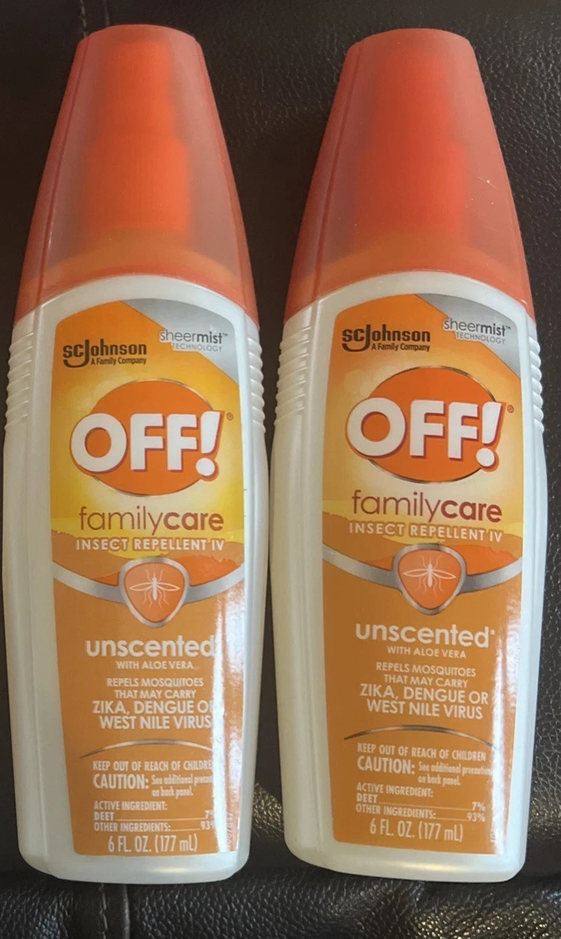 2 OFF FamilyCare Insect & Mosquito Repellent Spritz Unscented Bug spray 6 OZ