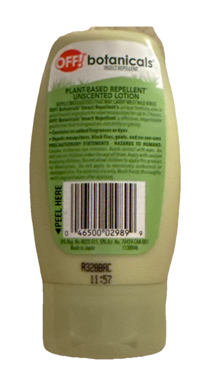 OFF! Botanicals Insect Repellent Lotion, Plant-Based Bug and Mosquito 4 oz