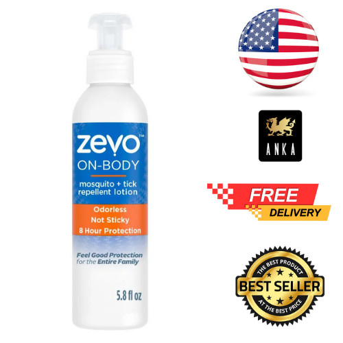 Zevo On Body Mosquito + Tick Repellent Lotion Bug Spray Alternative FreeShipping