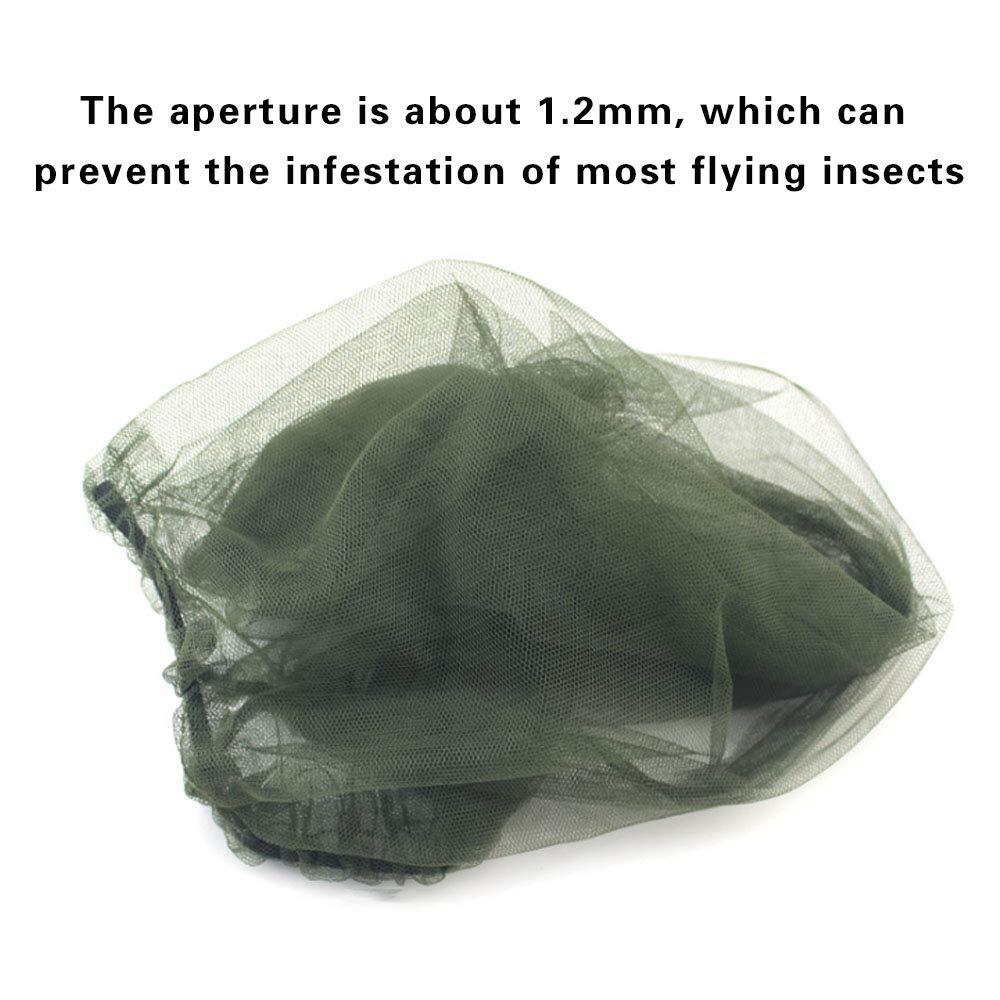 6 Pack Mesh Mosquito Head Net Face Neck Fly Netting Hood for Camping Hiking