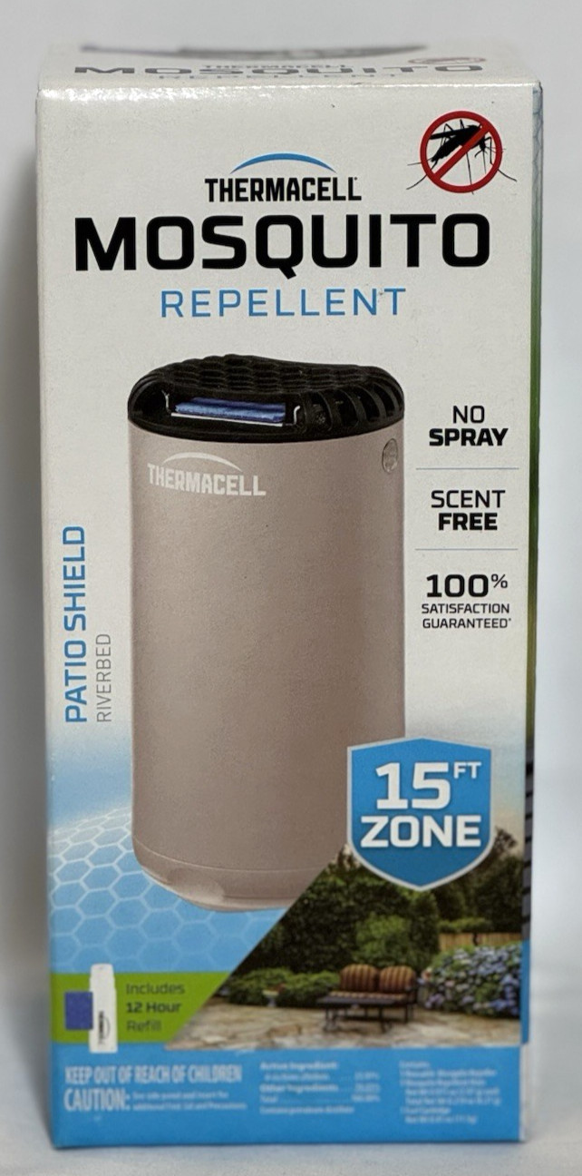 Thermacell Patio Shield “Riverbed” Mosquito Repeller – Scent & Flame Free – 15ft
