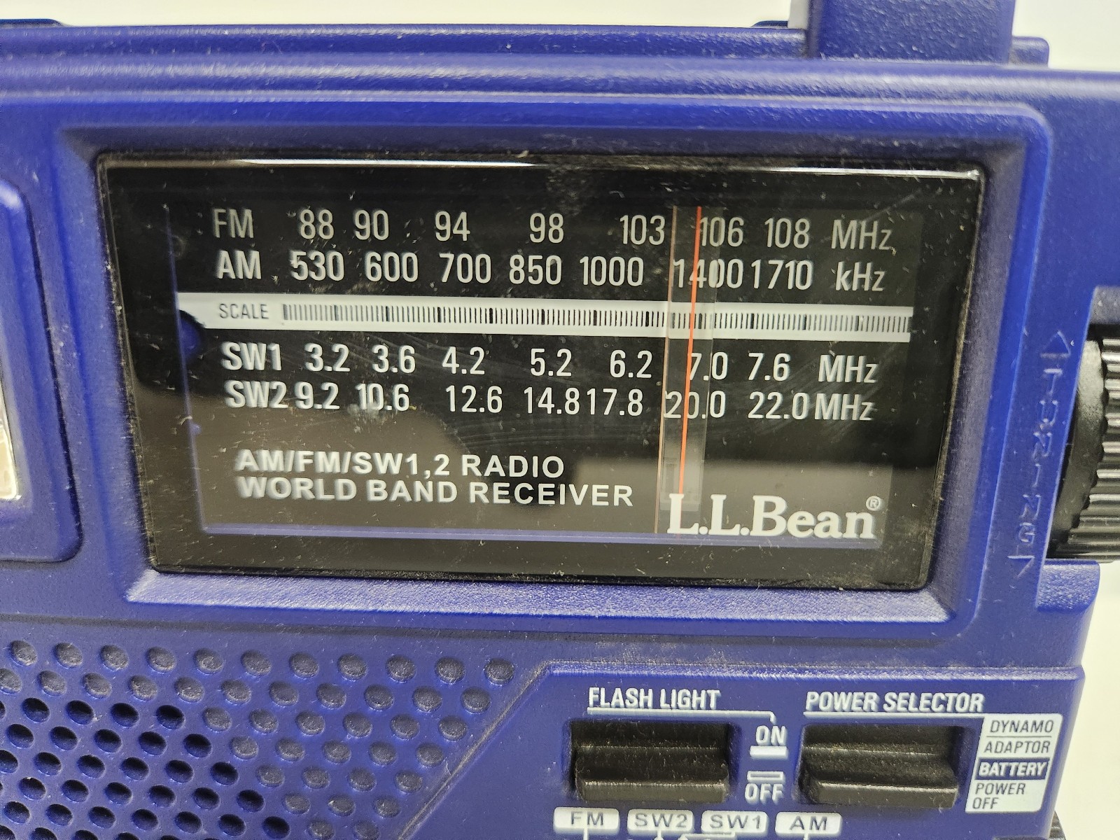 Eton FR200 LL Bean Emergency Radio Shortwave AM FM Hand Crank Blue Tested