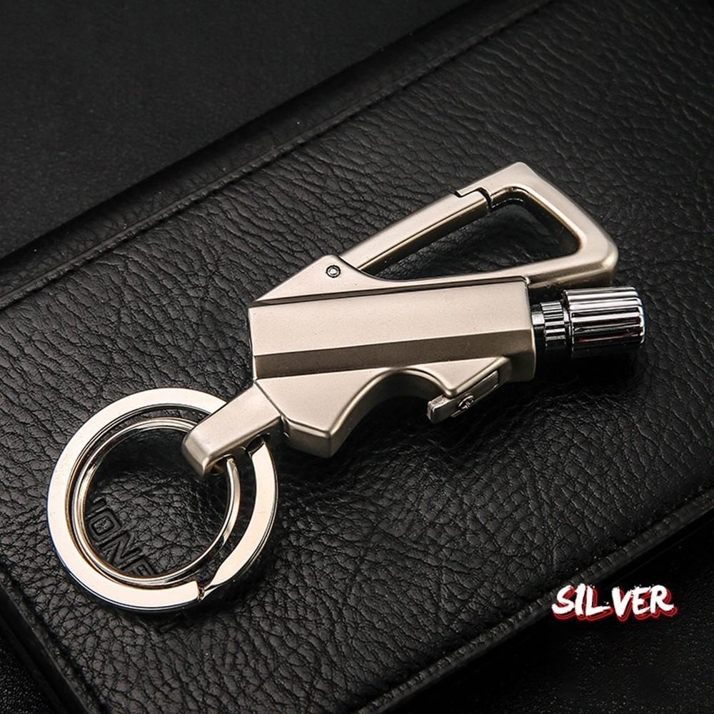 Permanent Match Infinity Lighter with Multitool Keychain Bottle Opener for Men/
