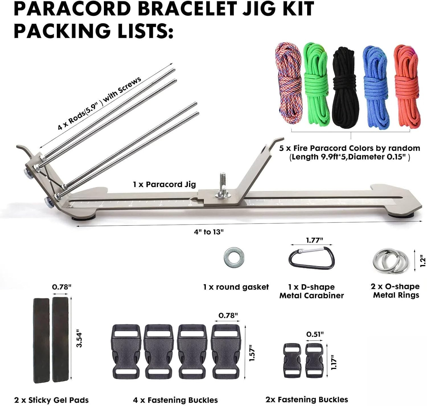 Paracord Jig Tools Bracelet Making Kit Paracord Jig Weaving Tools Accessories Lo