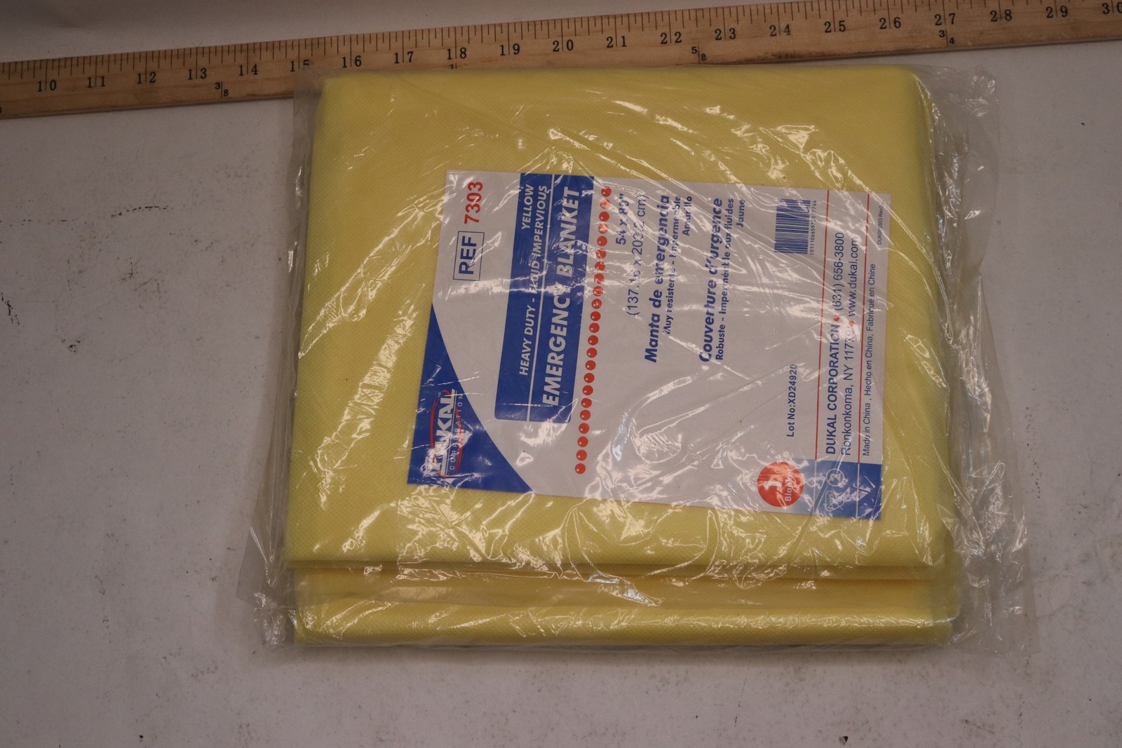 Dukal Heavy Duty Fluid Impervious Emergency Blanket Yellow DK-7303