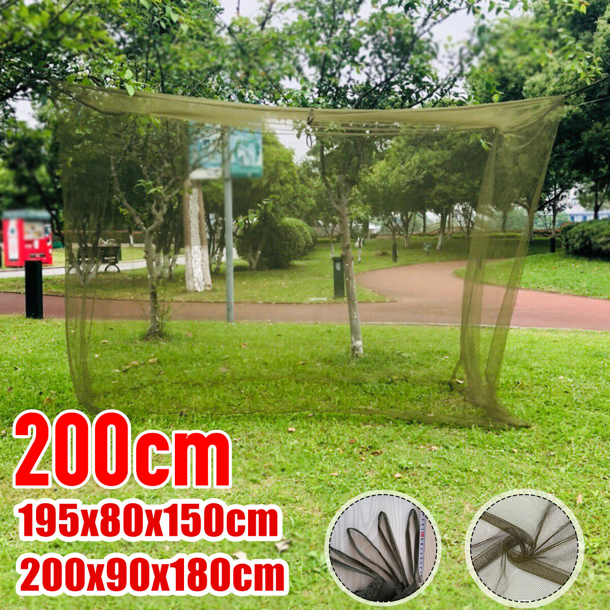 Portable Large Green Camping Mosquito Fly Net Indoor Outdoor Netting Insect Tent