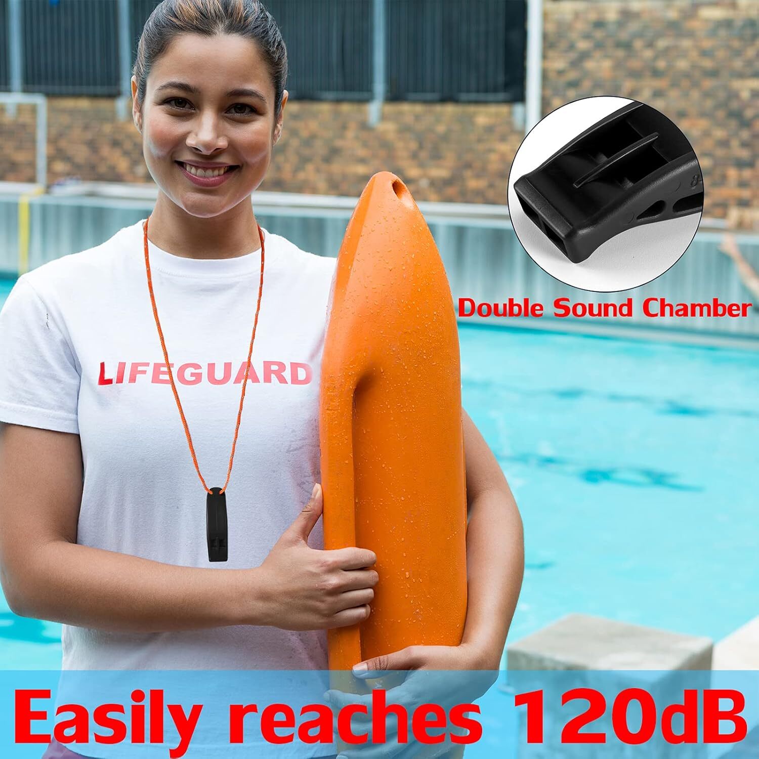 Emergency Whistle Super Loud Safety Whistle with Lanyard Ideal for Kayak