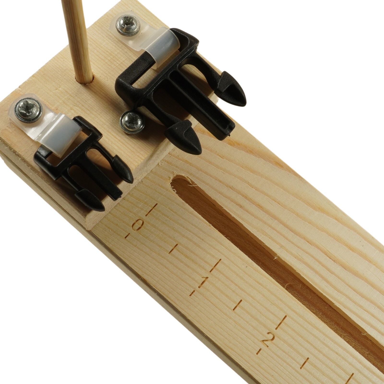 Beginner Wood Jig for Paracord Crafting and Bracelet Making with Built in Ruler