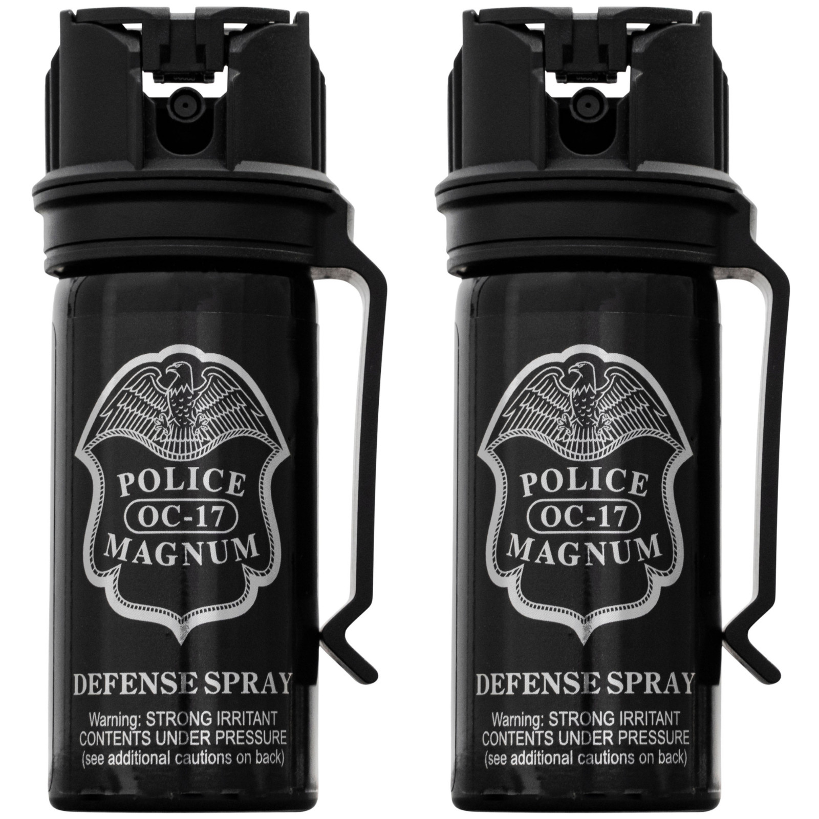 Police Magnum pepper spray self defense portable protection 2 pack 2oz Flip Top
