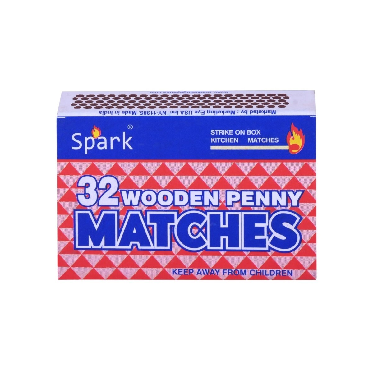 20 PK Wooden Penny Matches 32 Count Strike On Box Kitchen Camping Fire Candle