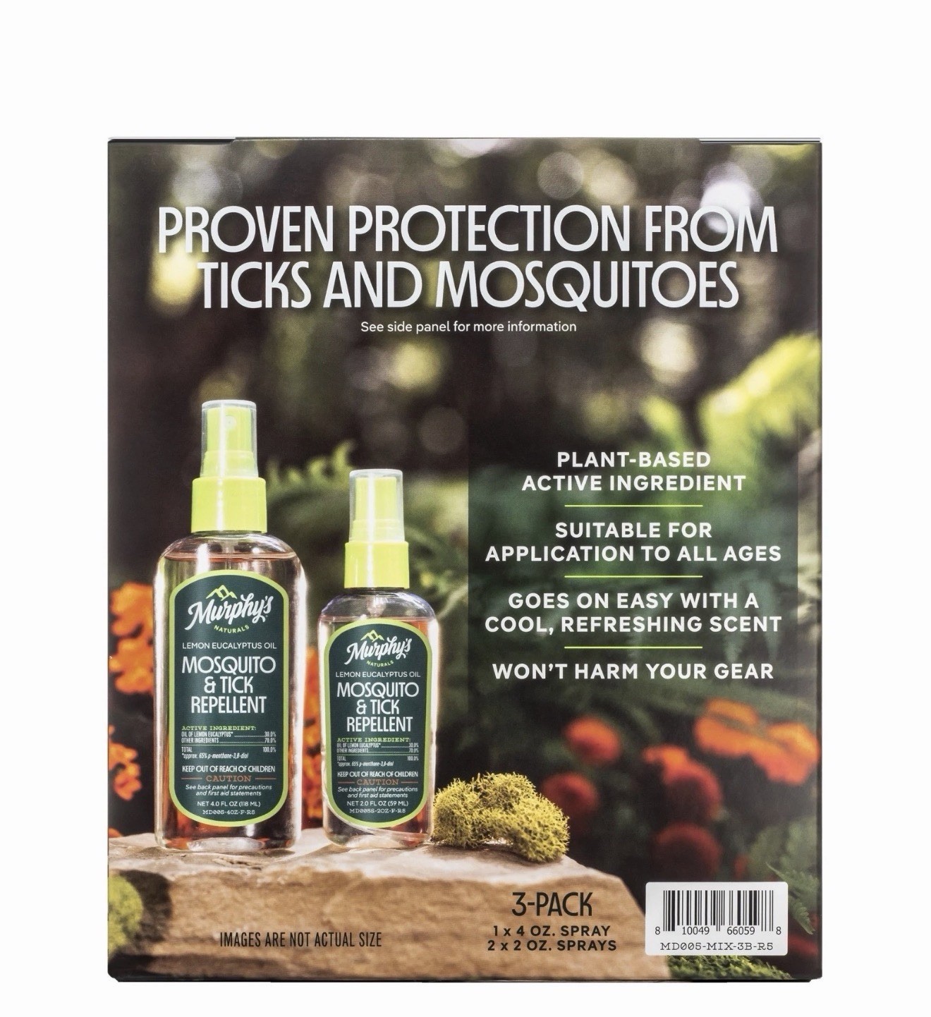 Murphy’s Naturals Lemon Eucalyptus Oil Mosquito & Tick Repellent Spray 3-Pack