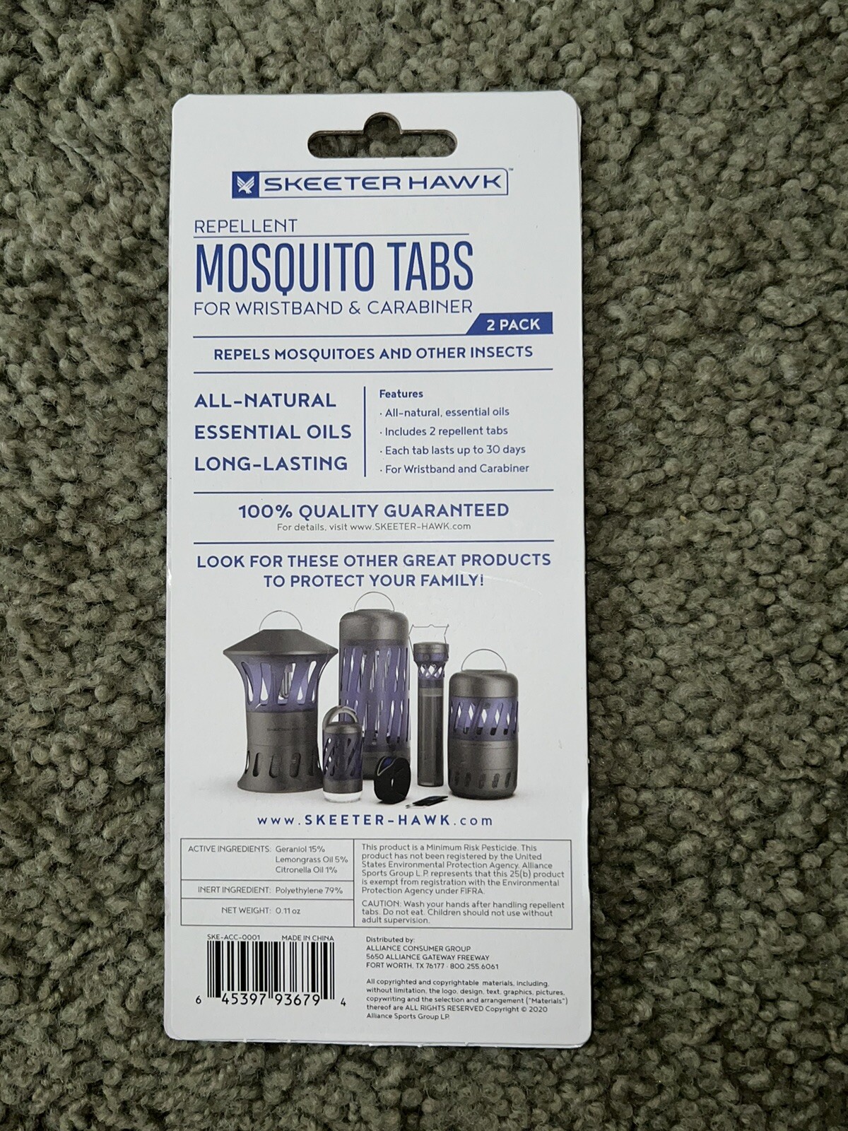 SKEETER HAWK Mosquito Repellent Replacement Tabs – LOT OF 5 (10 TABS) New