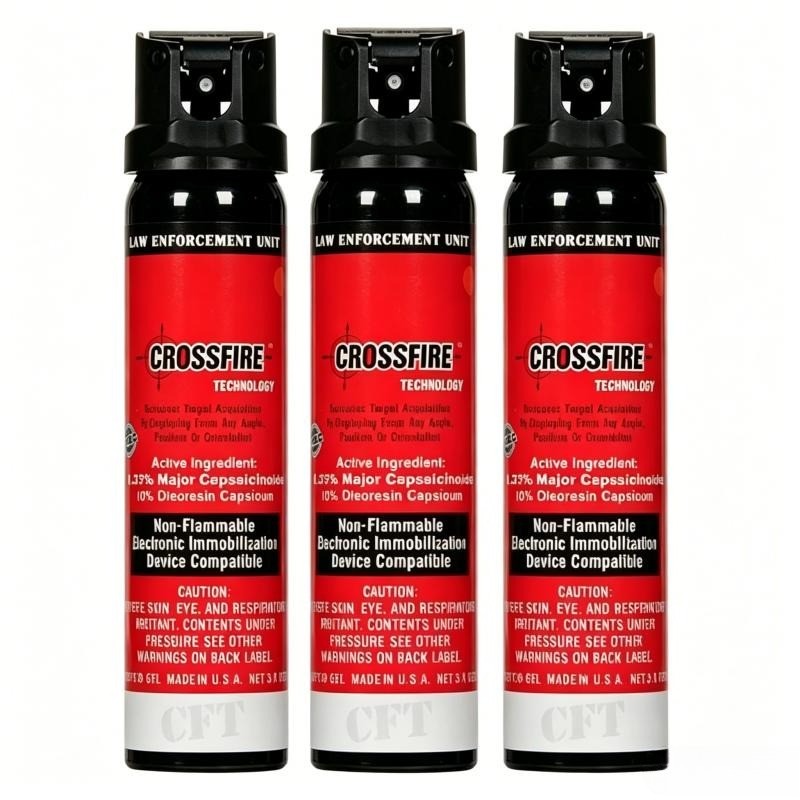 3 Pack Pepper Spray Self Defense, 1.33% MC, 3.7 Ounces