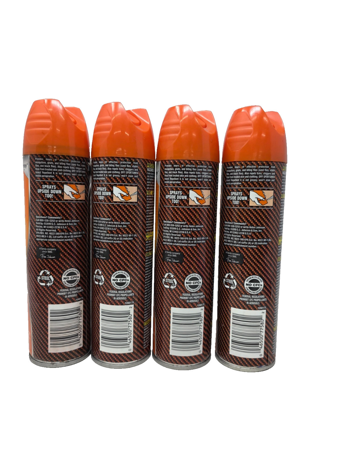 SC Johnson Off!! Insect Repellent Sweat Resistant Against W.Nile Virus 4Pcs
