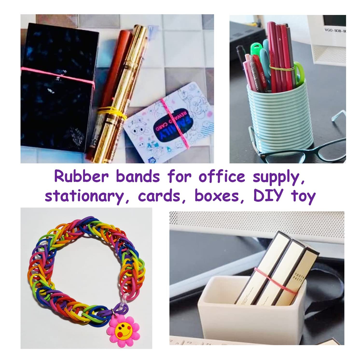 200 Pcs 1inch (2.5cm) Assorted blue, green, yellow, purple; red, oragne, pink