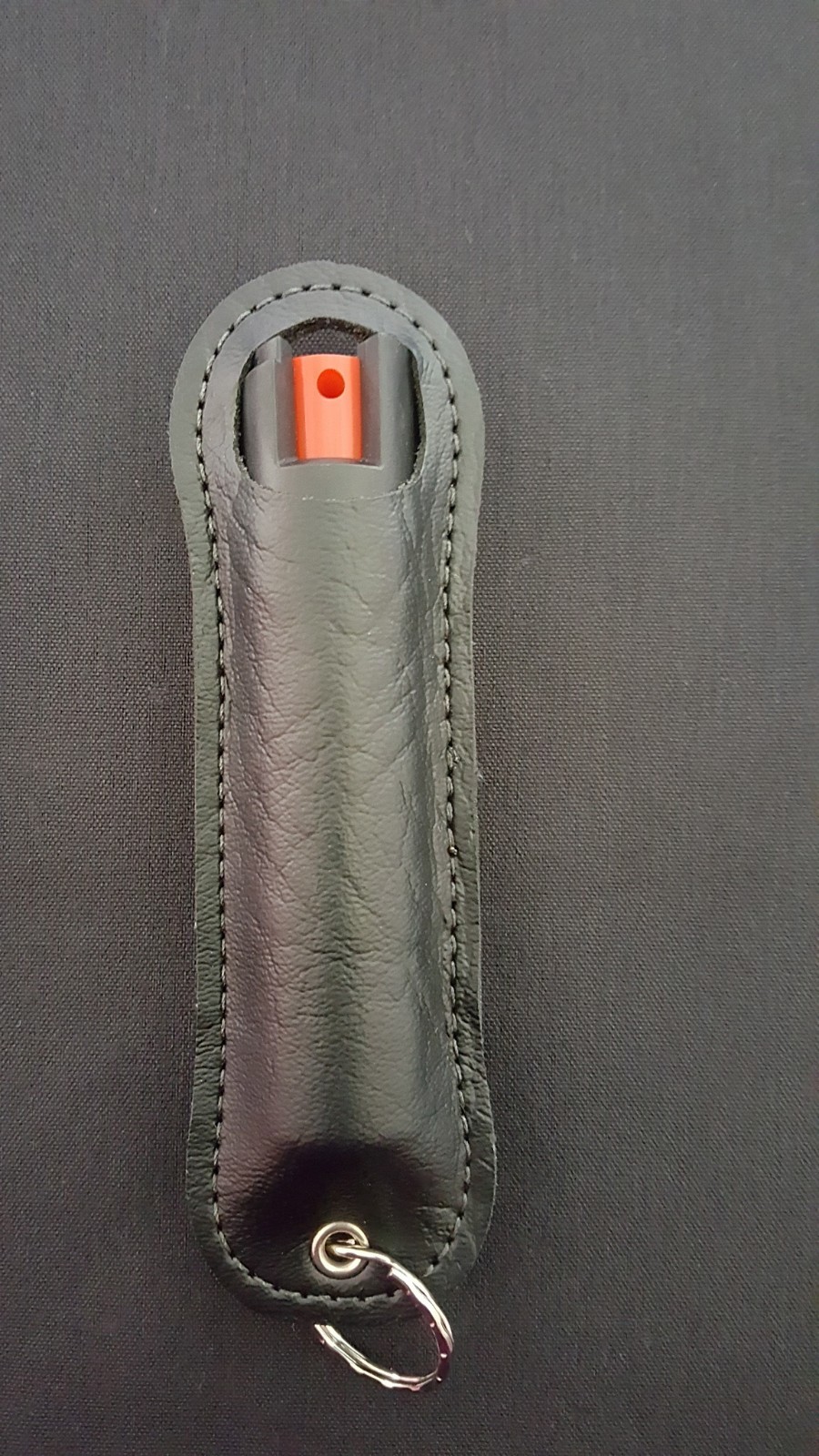 Police Magnum pepper spray .75oz black halo keychain holster security protection
