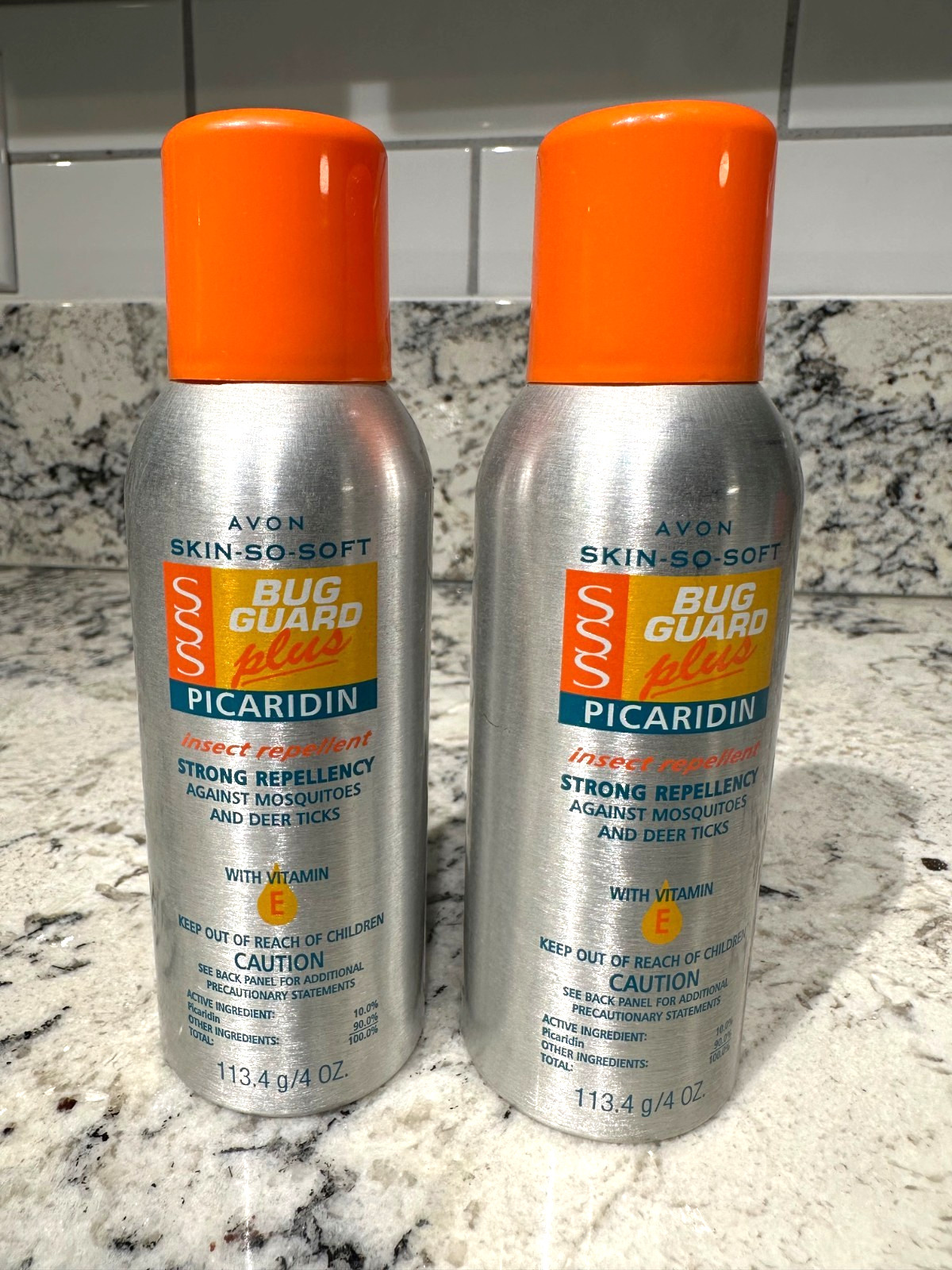 AVON SKIN SO SOFT Picaridin Bug Guard Plus 4 Ounce Strong Repellent Lot of 2