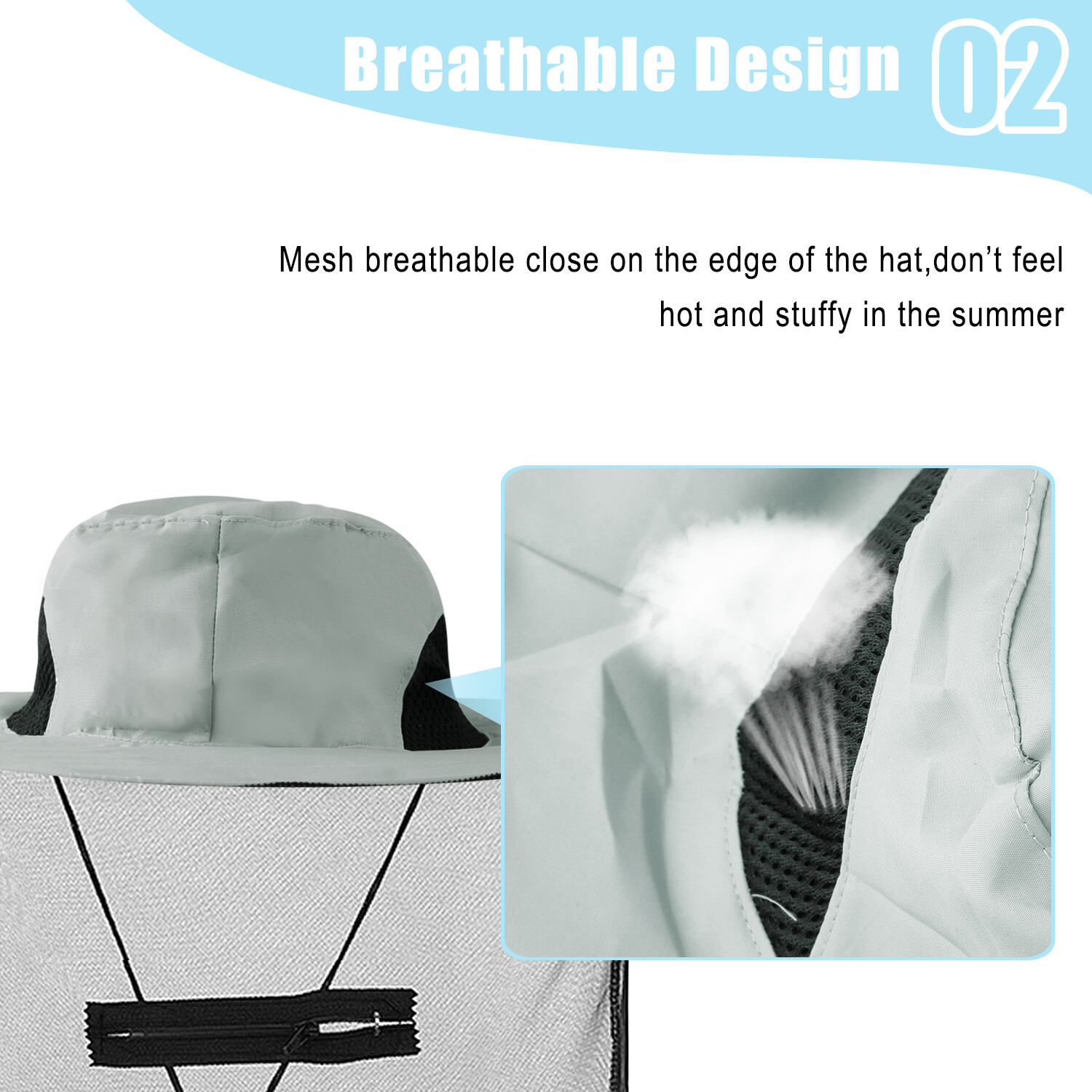 Outdoor Mosquito Head Net Bucket Hat – Unisex Sun Cap for Hiking Camping
