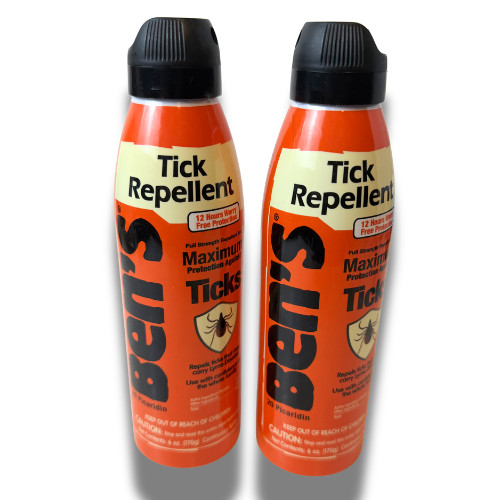 Ben’s Tick Repellent Picaridin Spray 6 oz Cans 2 Pack – 12 hours – NEW.