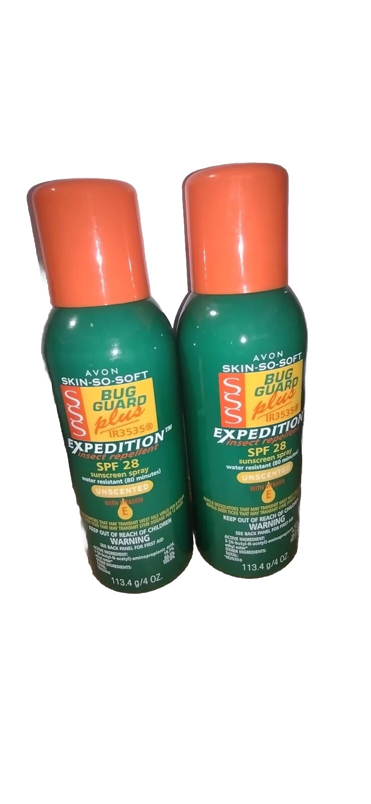 Avon Skin So Soft Bug Guard Plus IR3535® Expedition Spray SPF 28 PACK OF 2