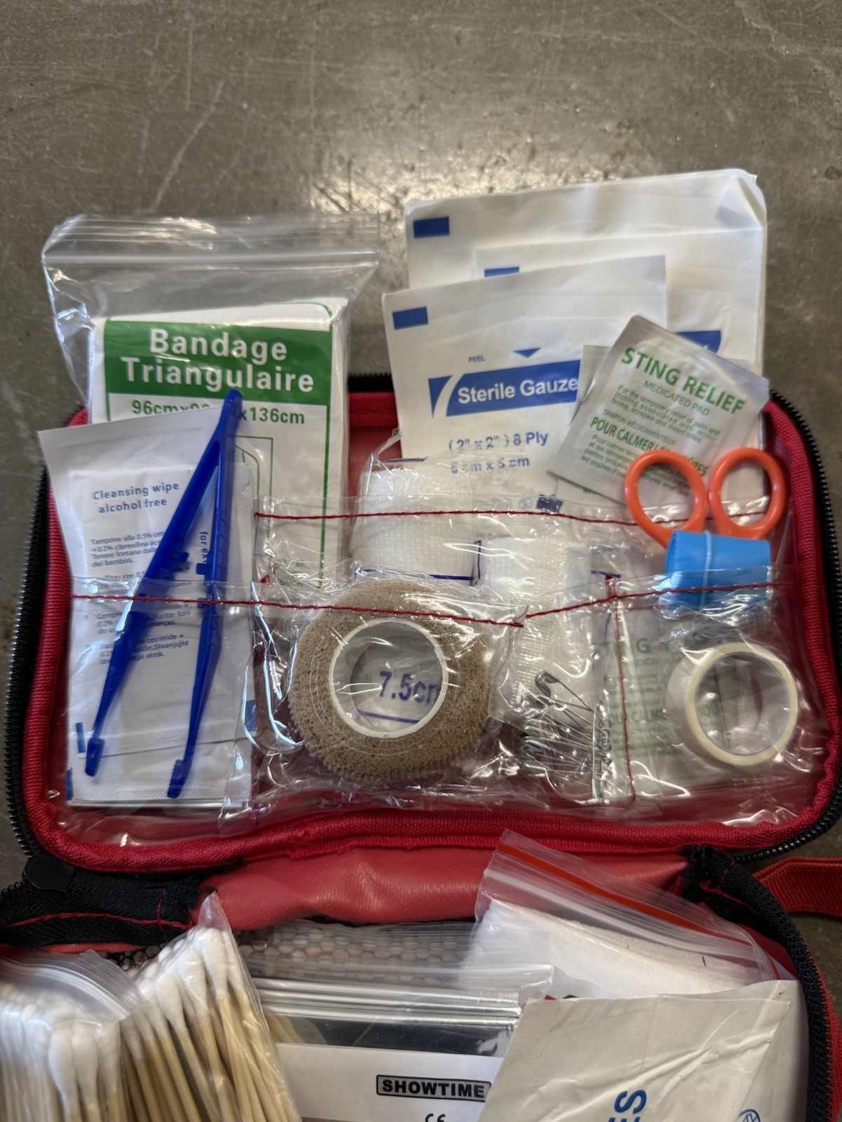 Red Mini First Aid Kit – Small Soft Shell Medical Kit for Home,Travel